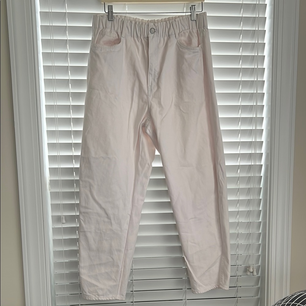 H&M White Chinos Comfortable Cotton Blend